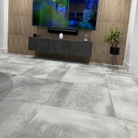 Hemisphere Steel 80 x 80cm Porcelain Tile