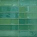 Zellige Green 7 x 28cm - Small Green Porcelain Tiles