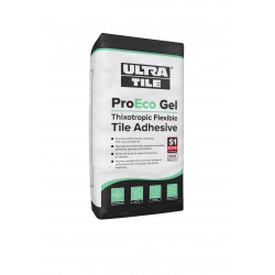 Ultra Tile ProEco Gel Standard Setting Thixotropic Flexible S1 Tile Adhesive White 20kg